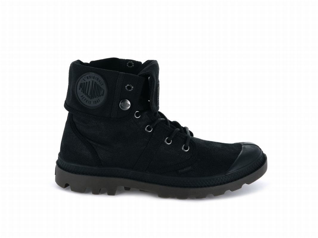 Palladium Pallabrousse Bgy Wax Mens Boots Black Australia [XSQDJO-789]